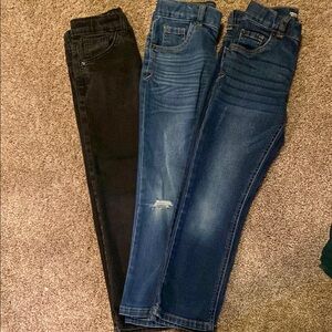 Cat & Jack Stylish Black and Blue Denim Jeans Set